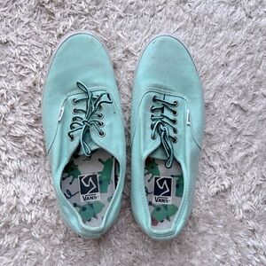 Mint green men’s vans